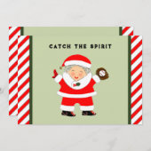 Baseball kerst feestdagenkaart (Voorkant / Achterkant)