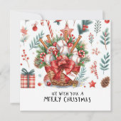 Baseball kerst feestdagenkaart (Voorkant)