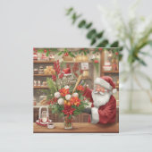 Baseball kerst feestdagenkaart (Staand voorkant)