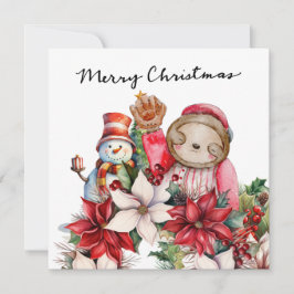 Baseball kerst feestdagenkaart