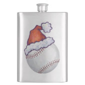 Baseball kerst heupfles (Voorkant)