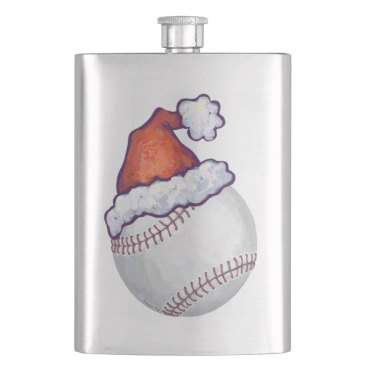 Baseball kerst heupfles (Voorkant)