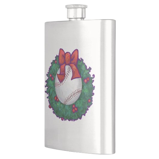 Baseball kerst heupfles (Links)