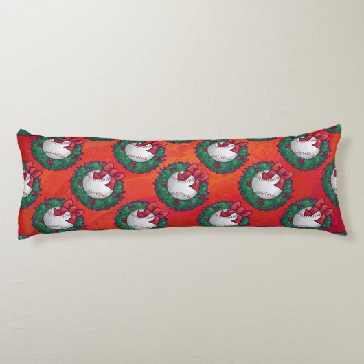 Baseball kerst lichaamskussen (Achterkant)