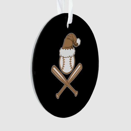 Baseball kerst ornament (voorkant)
