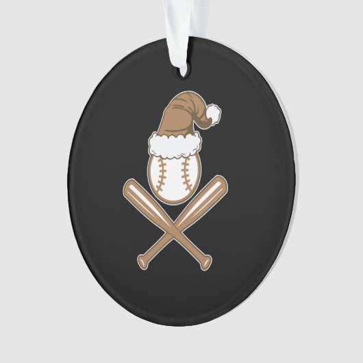 Baseball kerst ornament (voorkant)