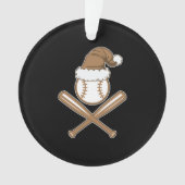 Baseball kerst ornament (voorkant)