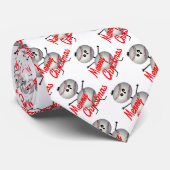 Baseball kerst stropdas (Opgerold)