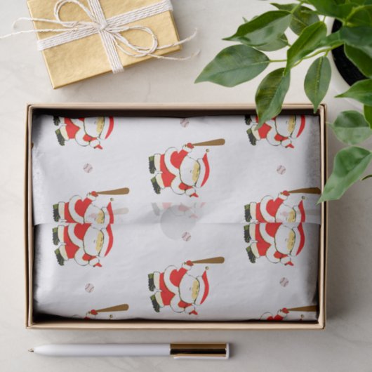 Baseball kerst tissuepapier (Geschenk)