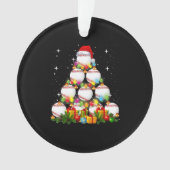 Baseball-kerstboom - Baseball Player-cadeau Ornament (voorkant)