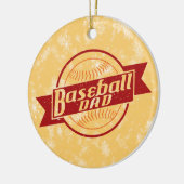 Baseball-kerstboom-Ornament, honkbalpa Keramisch Ornament (Links)
