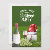 Baseball Kerstfeest opslaan de datum voor speler Kaart (Voorkant)