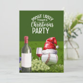 Baseball Kerstfeest opslaan de datum voor speler Kaart (Staand voorkant)