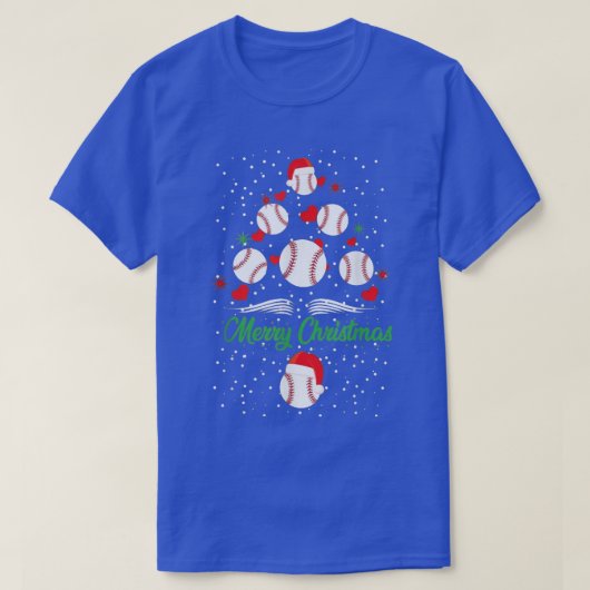 Baseball-kerstlampjes - Versiemachines Ba T-shirt (Design voorkant)