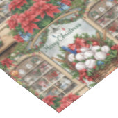 Baseball Kerstmis thema voor de speler Tafelkleed (Gekanteld)