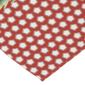 Baseball kerstthema korte tafelloper (Hoek)