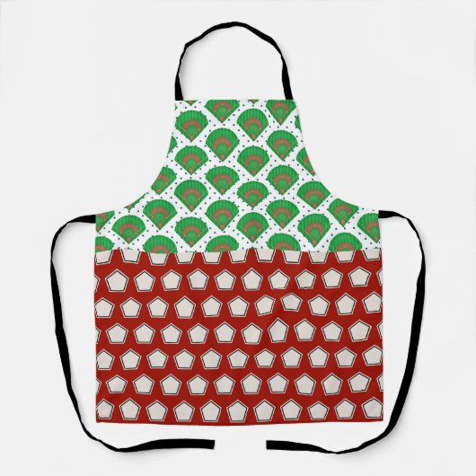 Baseball kerstthema schort (Voorkant)