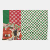 Baseball kerstthema theedoek (Horizontaal)