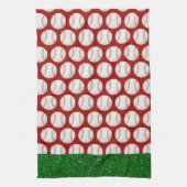 Baseball kerstthema theedoek (Verticaal)