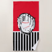 Baseball-keukenhanddoek Strandlaken (Voorkant)