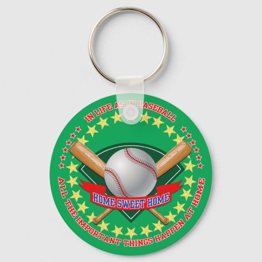 Baseball Key Ring Sleutelhanger (Voorkant)