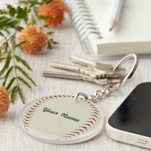 Baseball Keychain (Voorkant Rechts)