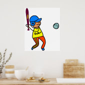 Baseball Kind Poster (Keuken)