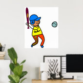 Baseball Kind Poster (Thuiskantoor)