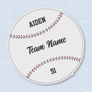 Baseball Kind Team Naam Nummer Vinyl Sticker