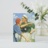 Baseball, Kinderen, Jongens die Sporten Briefkaart (Staand voorkant)