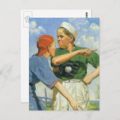 Baseball, Kinderen, Jongens die Sporten Briefkaart (Voorkant / Achterkant)