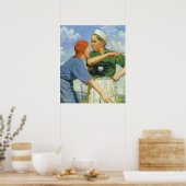 Baseball, Kinderen, Jongens die Sporten Poster (Keuken)