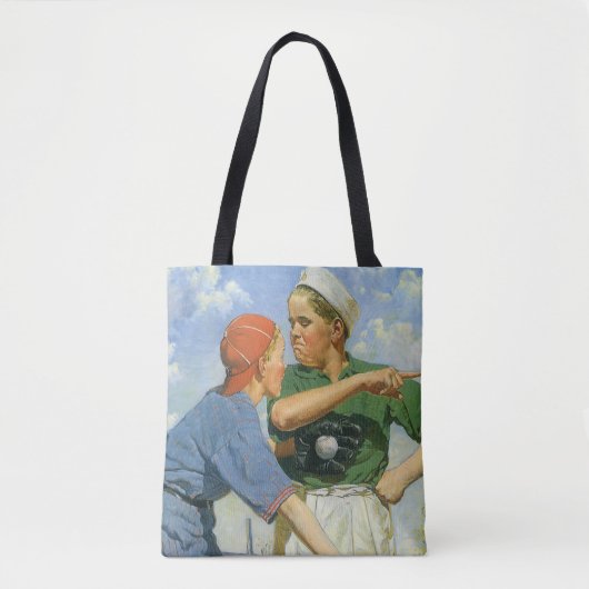 Baseball, Kinderen, Jongens die Sporten Tote Bag (Voorkant)