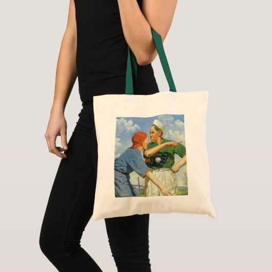 Baseball, Kinderen, Jongens die Sporten Tote Bag (Voorkant (product))