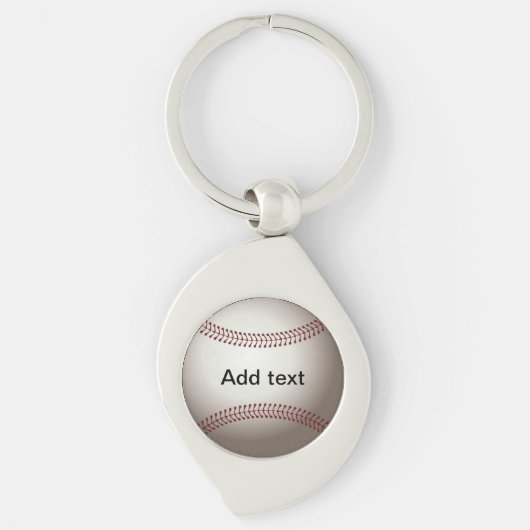 BASEBALL: Klassieke Baseball Keychain Sjabloon (Voorkant)