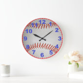 Baseball-klok met cijfers grote klok (Huis)