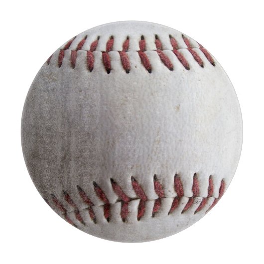 Baseball-knoppen Glass Cutting Board Snijplank (Voorkant)