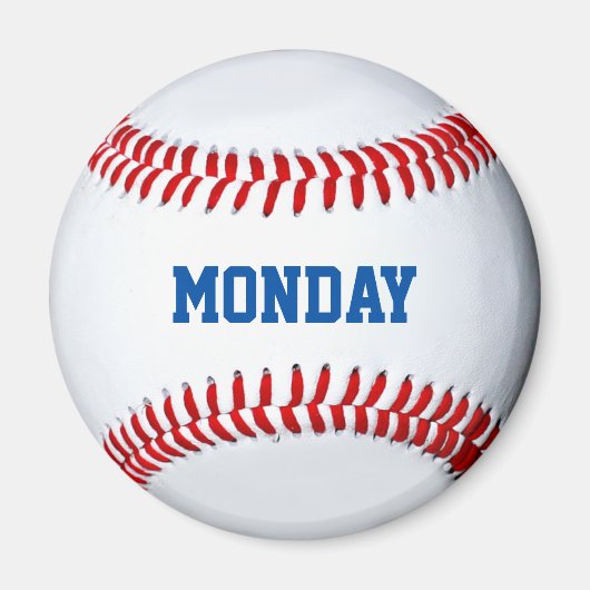 Baseball-koelkast Magnet-dag van de week Magneet (Voorkant)