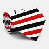 Baseball kruiste vleermuizen en pet zwart, rode st stropdas (Opgerold)