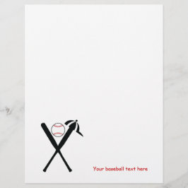 Baseball kruiste vleermuizen en pet zwart, rood