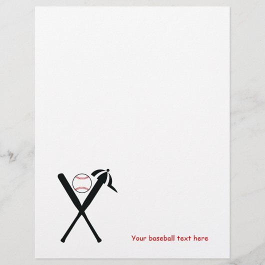 Baseball kruiste vleermuizen en pet zwart, rood (Voorkant)