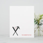 Baseball kruiste vleermuizen en pet zwart, rood (Staand voorkant)