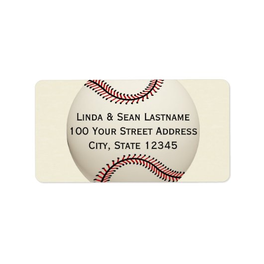 Baseball Label (Voorkant)