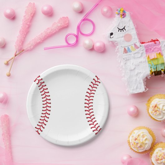Baseball Laced Sports Thema All Star Papieren Bordje (Feest)