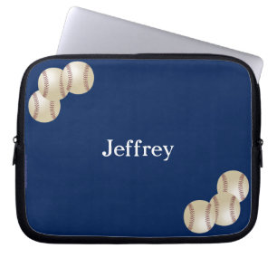 Baseball-laptop — Sleeve blauw