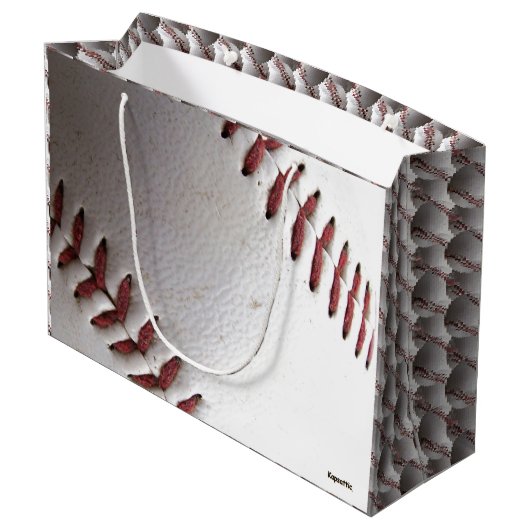 Baseball Large Cadeautasje (Achterkant Gekanteld)