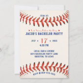 Baseball Last Swing Before the Ring Bachelor Party Kaart (Voorkant)