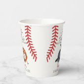 Baseball Last Swing Home Run Vrijgezellenfeest Dec Papieren Bekers (Links)