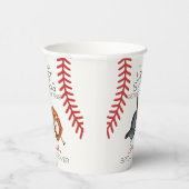 Baseball Last Swing Home Run Vrijgezellenfeest Dec Papieren Bekers (Rechts)