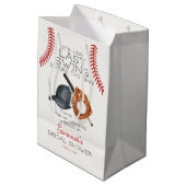 Baseball Last Swing Home Run Vrijgezellenfeest Fav Medium Cadeauzakje (Achterkant Gekanteld)